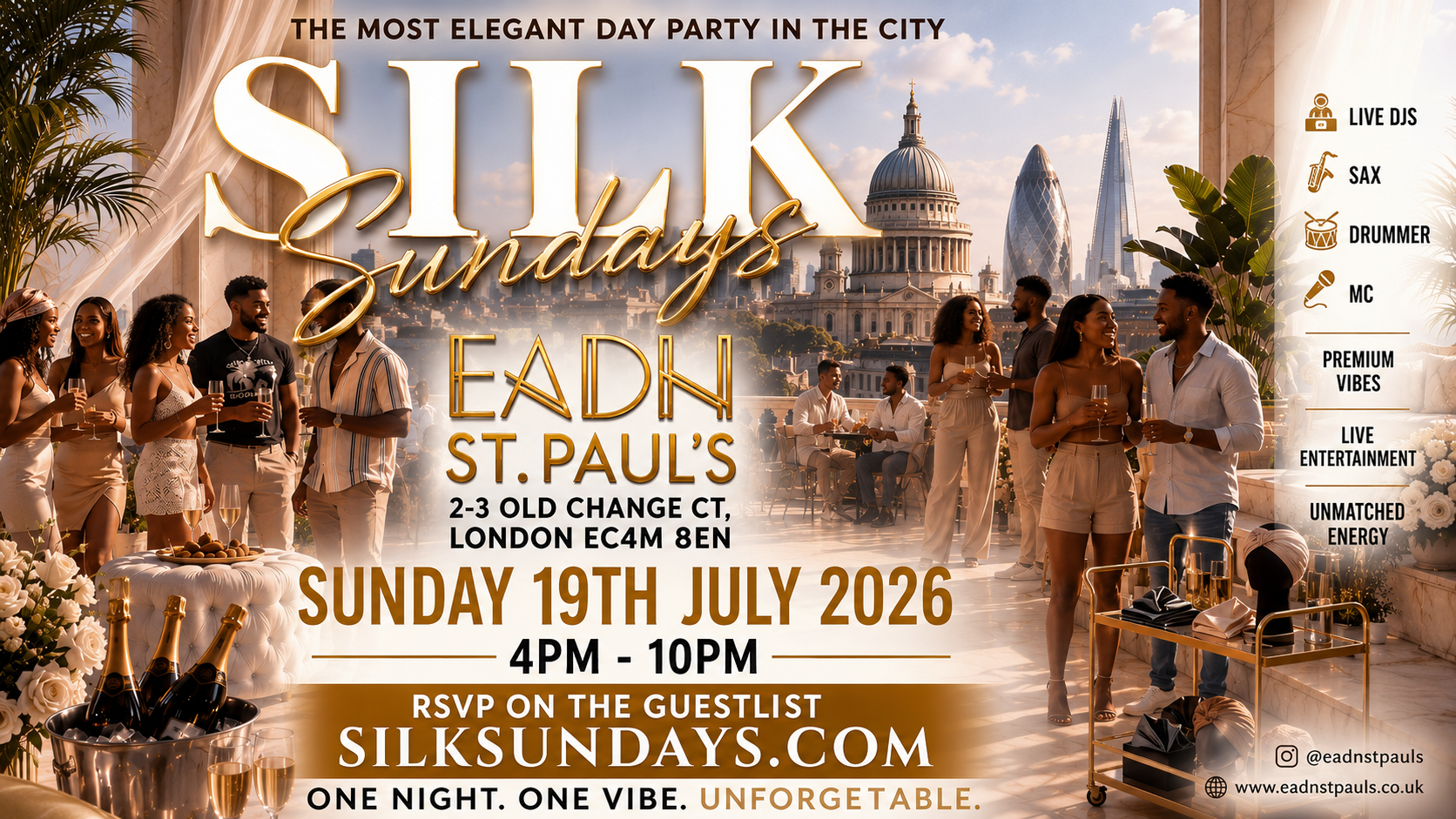 Eadn x Silk  Sunday day party